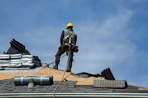 Professional Roofing technician working in West Newfield, ME